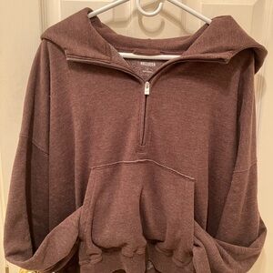 Hollister Women's Chocolate Brown Pullover Sweater